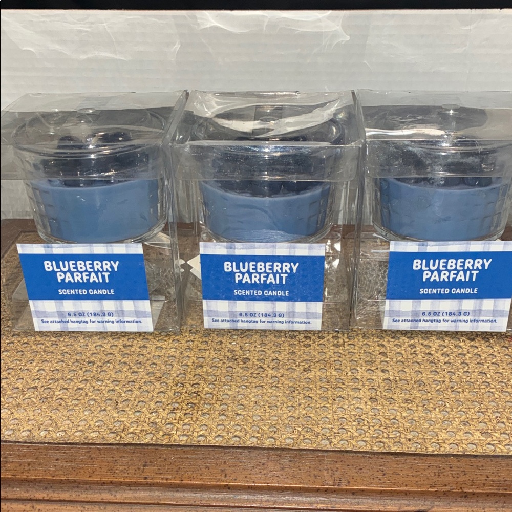 Blueberry Parfait Scented Candle Trio